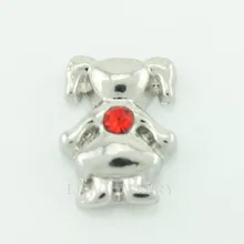Hot selling 10PCS little girl july birthstone floating charms for glass floating lockets
