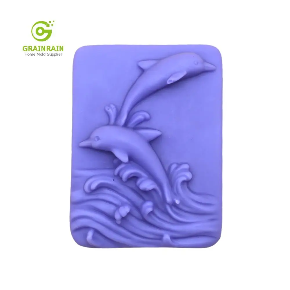 

Grainrain TWO WHALES silicone soap molds for handmade Craft DIY