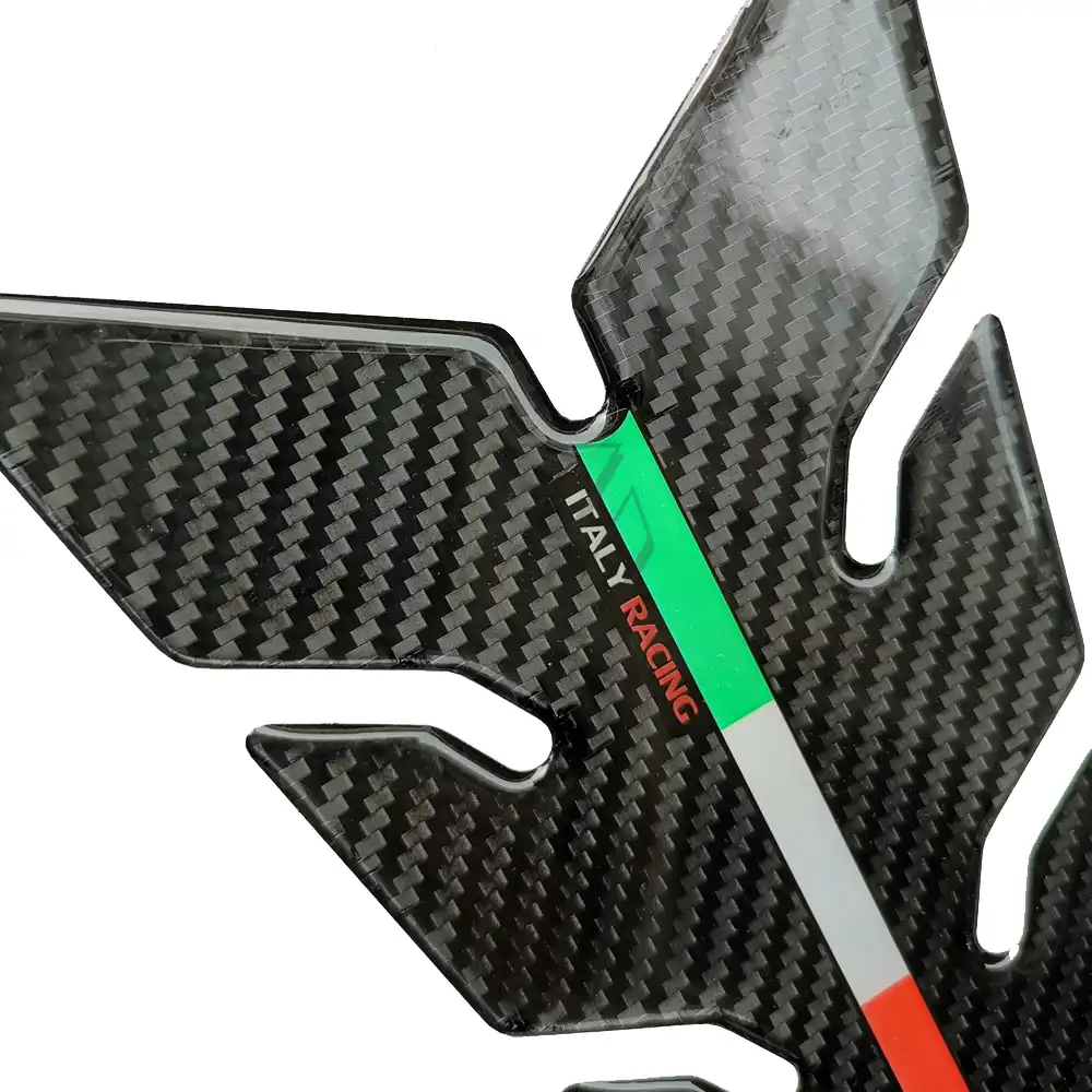 Impermeabile Caso 3D Carbon Look Moto Sticker Gas Fuel Oil rilievo del carro armato della decalcomania della protezione for Yamaha R6 600 YZF-R6 1998-2018 serbatoio decorazione Protector