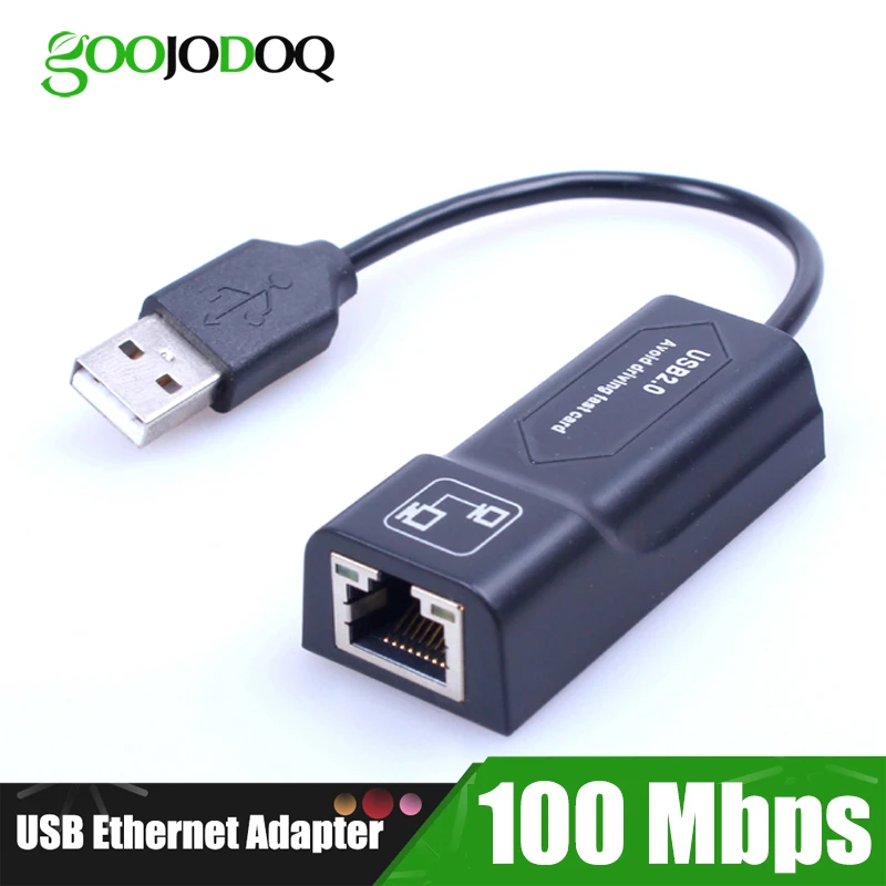 USB Ethernet адаптер Сетевая карта Lan Мини Сетевой к RJ45 10/100 Мбит/с для Mac ПК