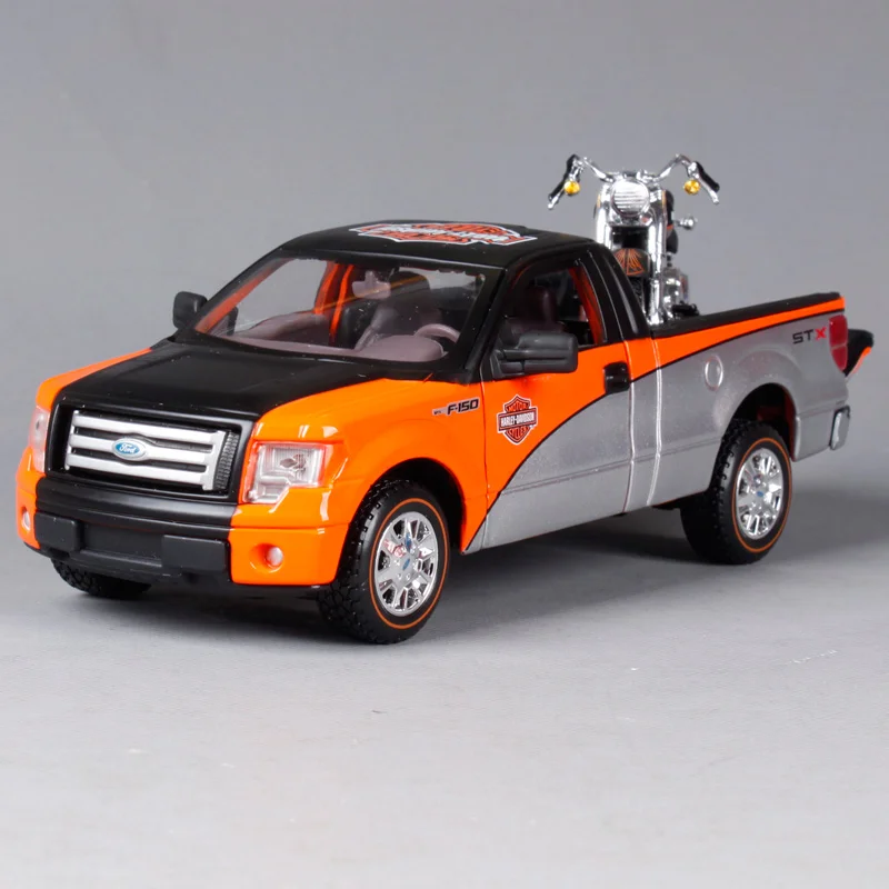 Maisto 1:27 FORD F 150 STX PICKUP With 2000 FLSTF FAT BOY