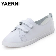 YAERNI/Женская обувь из спилок; женские лоферы на плоской подошве; Новинка года; сезон осень; женская кожаная обувь на плоской подошве с круглым носком; повседневная обувь