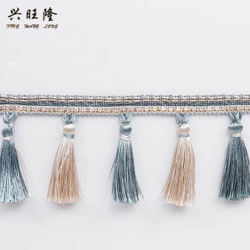 

Кружевные занавески XWL 12 м, Аксессуары для штор, декоративная лента для дивана, сцены, ремешок «сделай сам», шитье, кисточка, бахрома, плетеный кружевной Текстиль