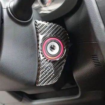 

Carbon Fiber Car Inner Ignition Key Coil Circle Frame Cover Trim Decoration Sticker Fits for Subaru Forester XV 2013 2014 2015