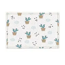 Колючий кактус груши Декор абстрактный сочный кактус с одуванчиком принт коврик для ванной нескользящий коврик пол EntrywaysDoor коврик