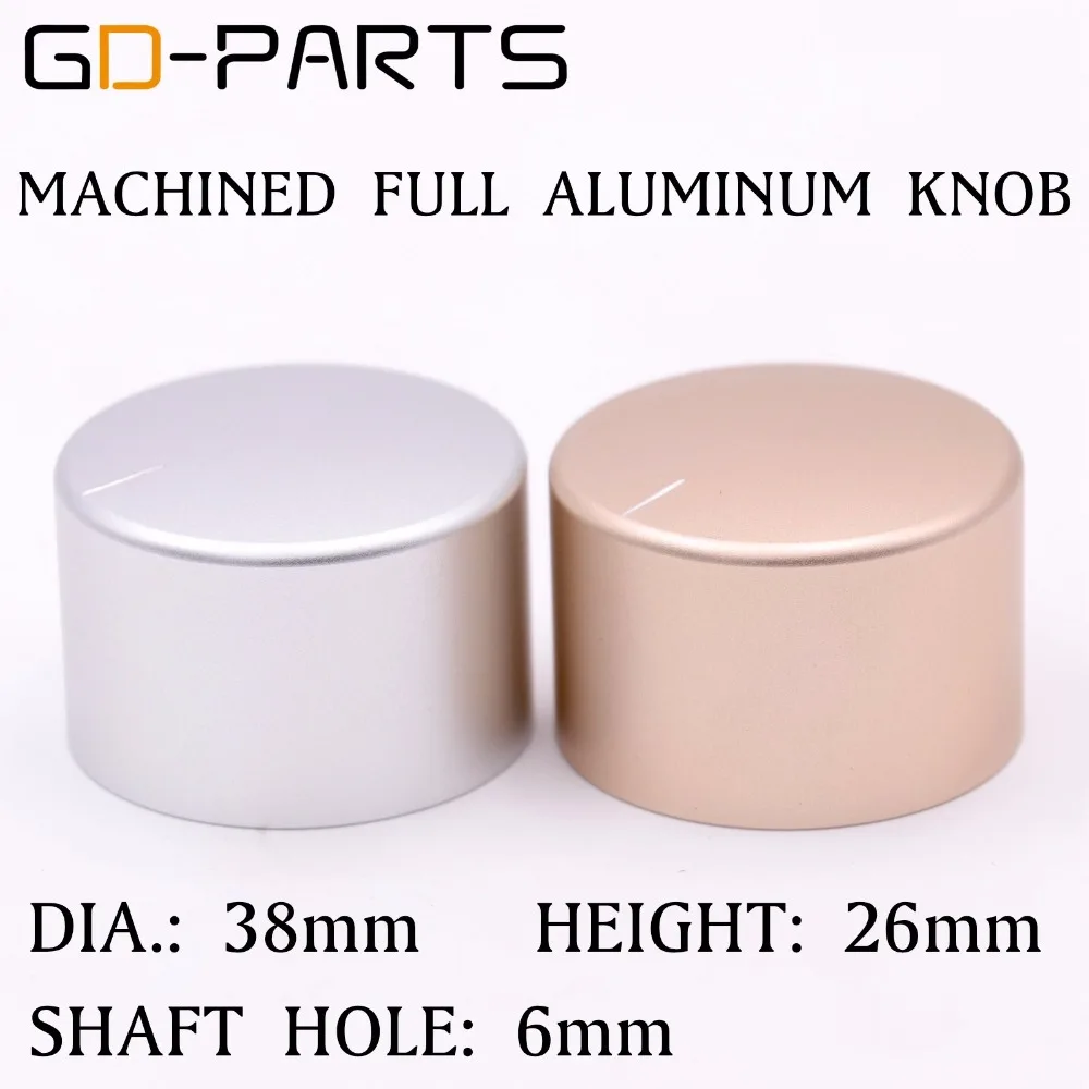 38x26mm Machined Full Aluminum Volume Pointer Knob For Hifi AMP DAC Turntable Recorder Sound Control Rotary Switch Cap Button