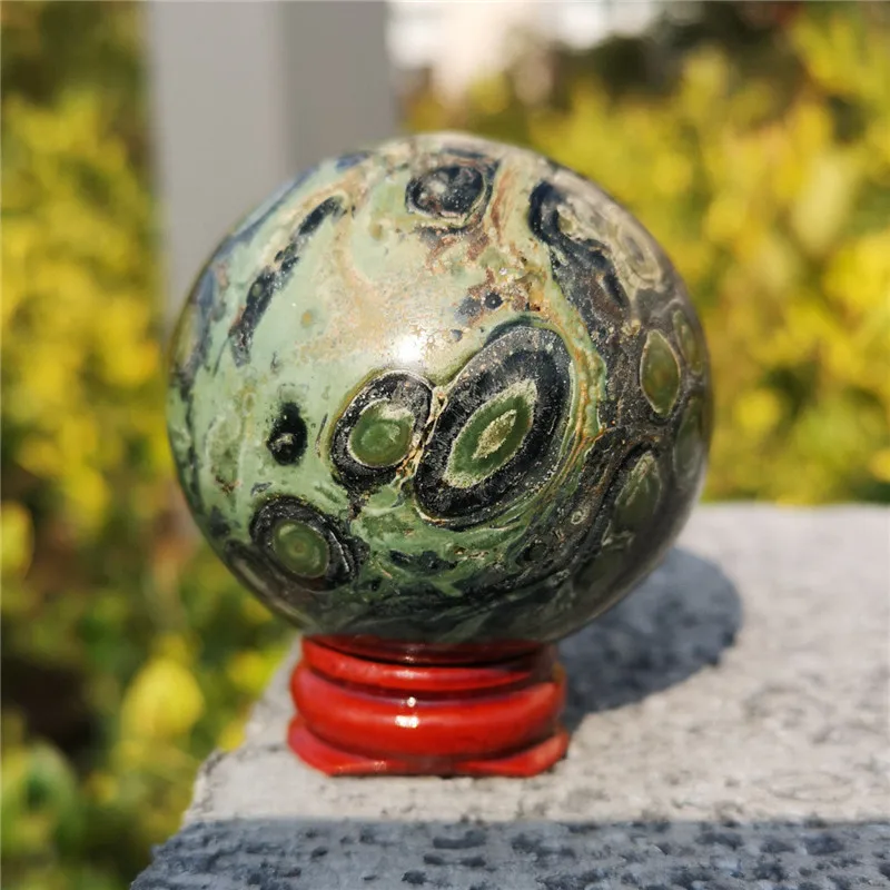 

Natural Peacock Eye Gemstone Ball Great for Meditation Home Decoration Chakra Reiki Stone