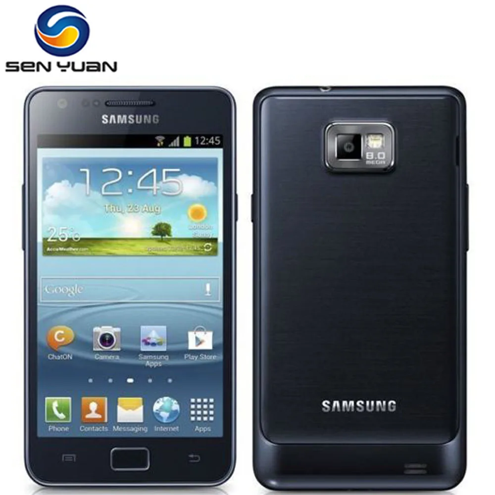 Unlocked Samsung GALAXY S2 I9100 Mobile Phone Android Wi-Fi GPS 8.0MP camera Core 4.3'' 1GB RAM