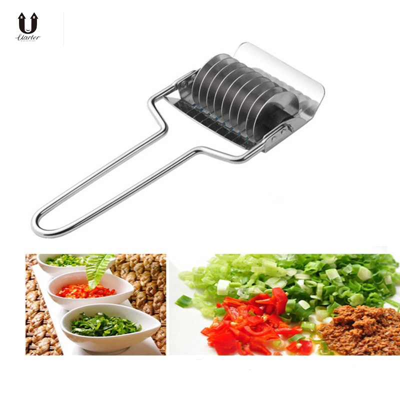 

UARTER Stainless Steel Onion Chopper Slicer Garlic Coriander Cutter Kitchen Accessories Gadgets Cooking Tools