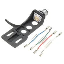 Черный металл проигрыватель Шелл плеер Phono для техники и Другое поворотные столы с покрытием из 4-контактный s-образная кисть или прямой тонармов