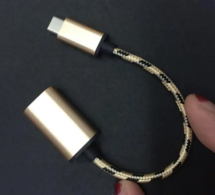 

Braided Type-C otg adapter USB 3.1 Male to USB 2.0 Female Adapter OTG Cable Cord Adapter for samsung s8 s9