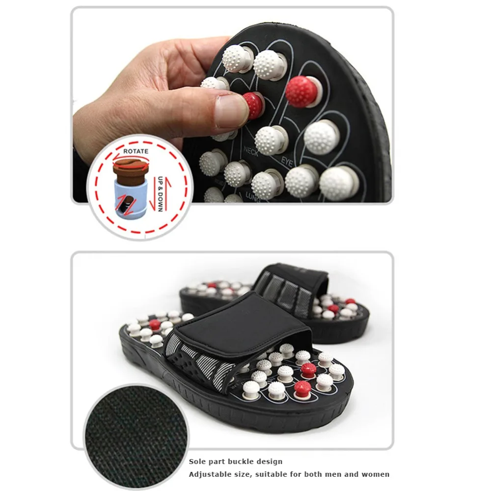 Acupuncture Foot Massage Slippers Health Shoe Reflexology Sandals Feet Acupuncture Therapy Massager Foot Care Massage Slippers Acupuncture Foot Massage Slippers Health Shoe Reflexology Sandals Feet Acupuncture Therapy Massager Foot Care Massage Slippers