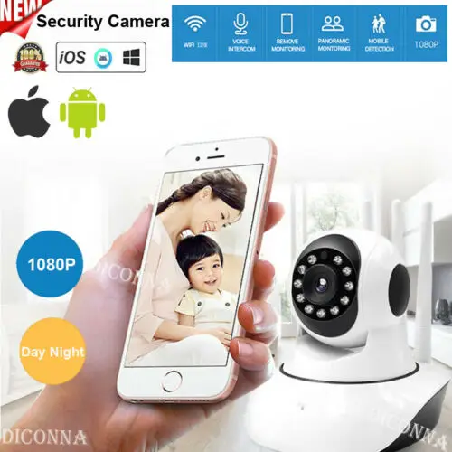 

1080P HD Wireless IP Security Camera Indoor Home Smart Wifi Mini Baby Monitor