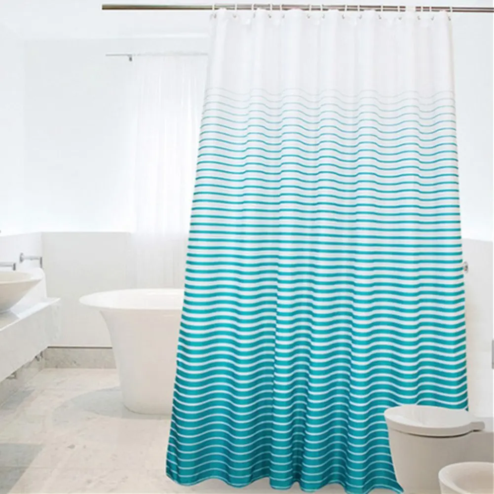Shower Curtain Ombre Stipes Pattern Design, Heavy Duty Polyester Bathroom Curtain Waterproof and Mildew Resistant
Shower Curtain Ombre Stipes Pattern Design, Heavy Duty Polyester Bathroom Curtain Waterproof and Mildew Resistant