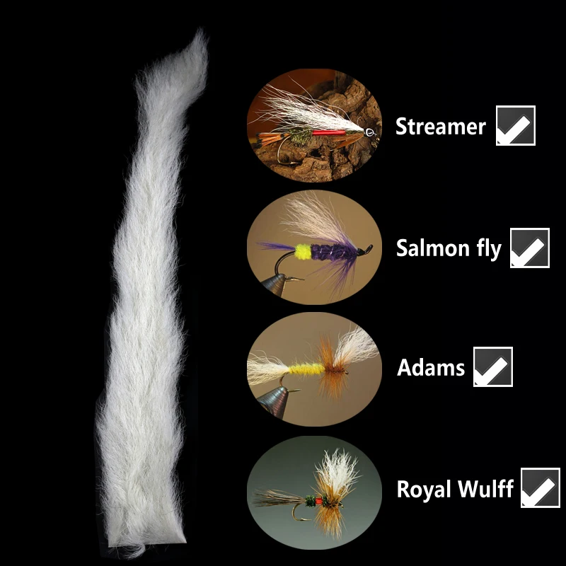 Buy Wifreo White Calf Tail Kip Tails Fly Tying