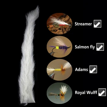 

Wifreo White Calf Tail Kip Tails Fly Tying Material Royal Wulff Post Parachute Fiber Dry Fly Tying