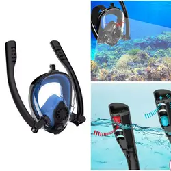 Дыхательная система полное лицо Подводное плавание маска для натурального дыхания безопасное Подводное плавание с защитой от утечки Анти