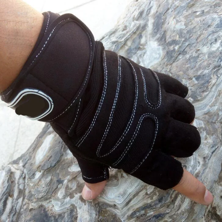 Защитные спортивные перчатки с полупальцами Luvas power для фитнеса, тяжелой атлетики, тренировок в тренажерном зале, многофункциональные тактические перчатки G1882 - Цвет: White