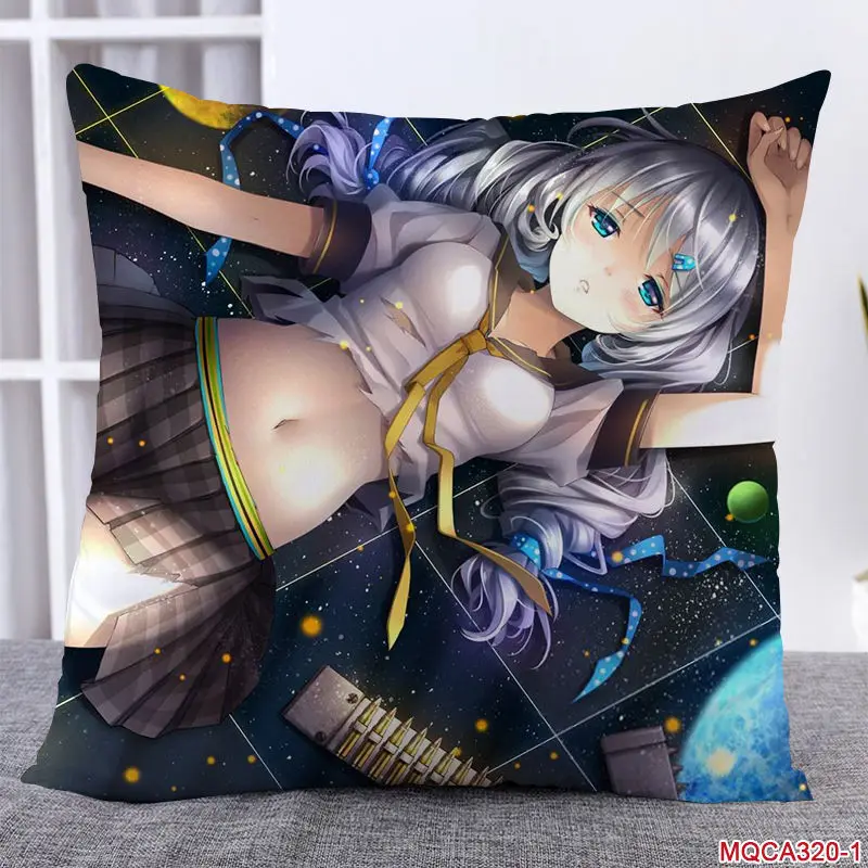 Декоративные подушки 43x43 см пушки Девушка Аниме игра подушка Kiana Raiden для девочек