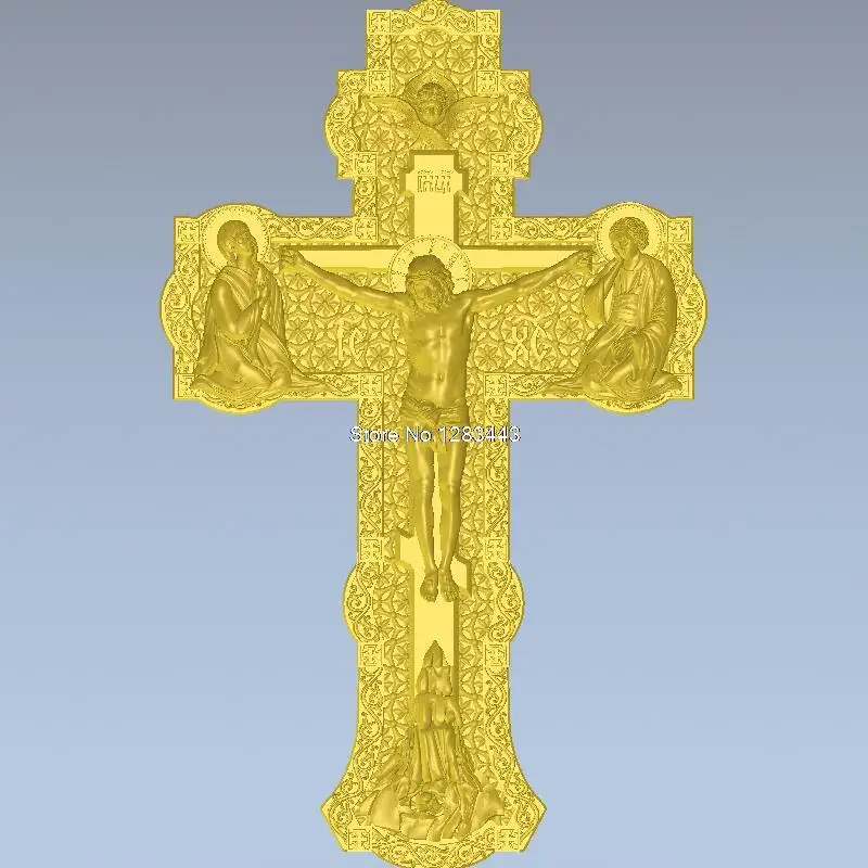 

High quality New 3D model for cnc 3D carved figure sculpture machine in STL file Cross of Jesus