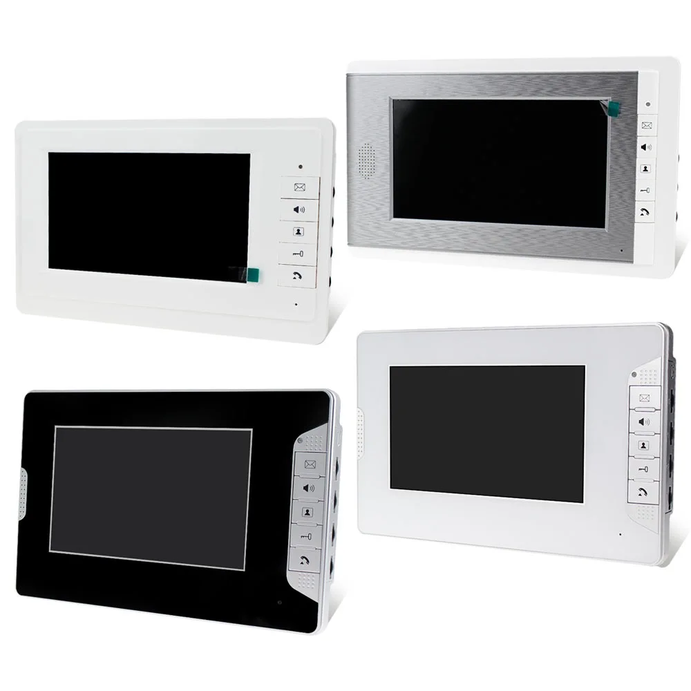 Wired Video Intercom System Tür Telefon Türklingel Regendichte Outdoor Kamera mit 7inch Monitor Display High-definition für Hause verwenden