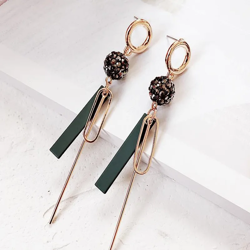 Hot Sale Earrings Geometric Circular Irregular Long Tassel Earrings Dangle Earrings For Women Drops Earrings Fashion Jewelry