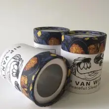 Черная бумажная коробка Цилиндрическая Коробка уникальная на заказ борода масло бумажная трубка упаковка