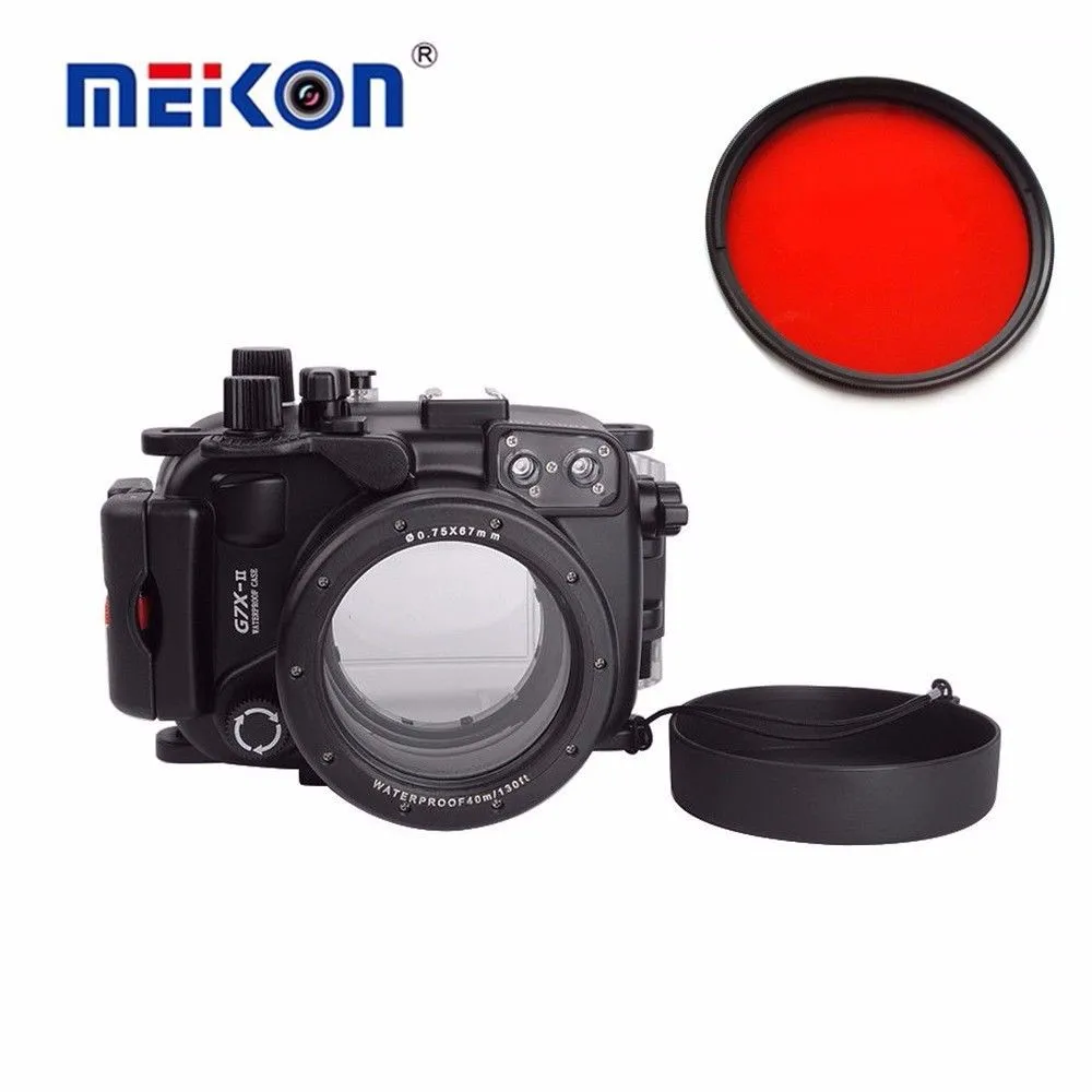 Подводный чехол Meikon s & Housings G7XII DF 40M/130F водонепроницаемый для камеры Canon сумки DSLR с