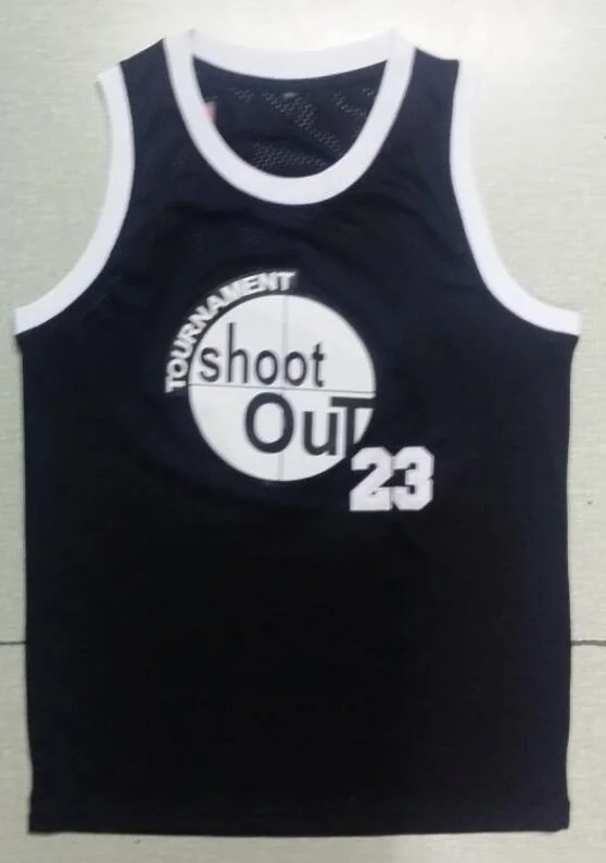 Shoot Out Basketball Jersey Number 23 Color Black Good Quality Basketball Jerseyin Basketball