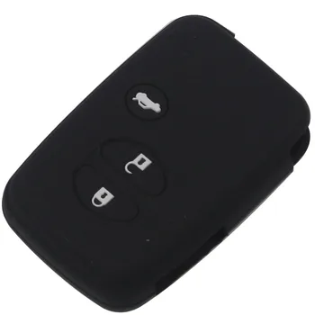 Keyforkess Cover in Silicone per Toyota Land Cruiser Camry Highlander Crown Prado Prius Set di chiavi per auto custodia per giacca custodia a distanza - Jingyuqin Cover in Silicone per Toyota Land Cruiser Camry Highlander Crown Prado Prius Set di