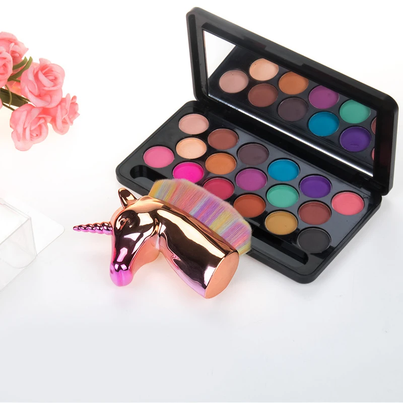 

Single Unicorn Makeup Brushes Rainbow Synthetic Hair Blush Powder Foundation Brush Cosmetic Face Beauty Tools