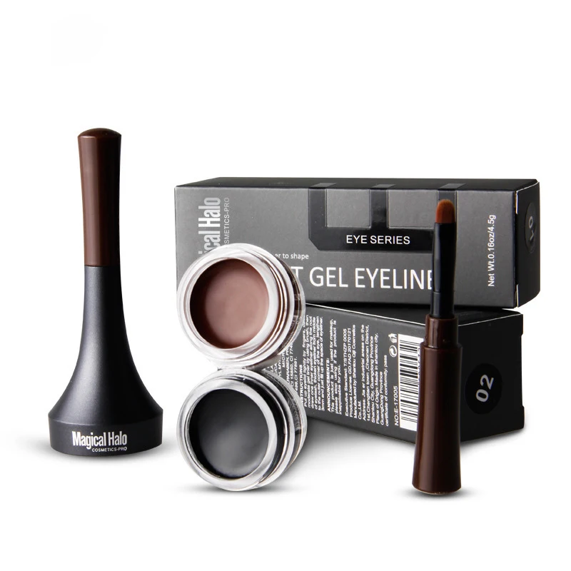 2 Color Eyebrow Enhancers Cream Waterproof Natural Brown Black Makeup Eye Brow Liner Tint Gel Lasting Cosmetic Eyebrow Pomade