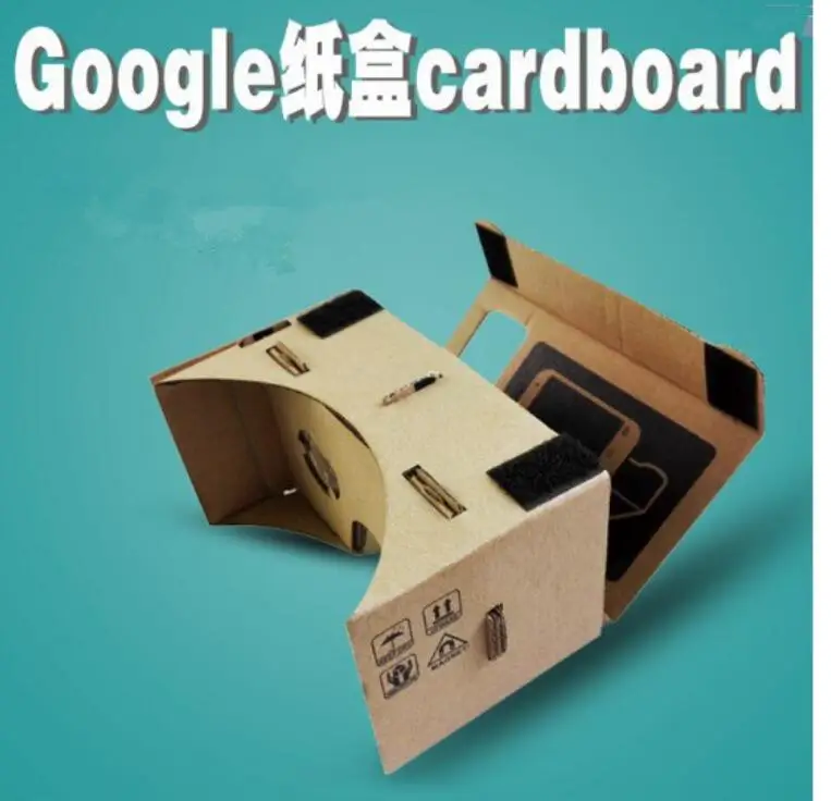

Wholesale 300pcs/lot DIY Google Cardboard VR 3D VR Glasses Virtual Reality Goggles paper box for mobilephone suitable 3.5-6inch