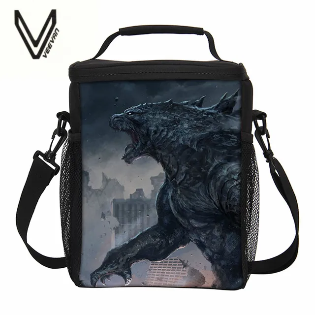 godzilla lunch bag