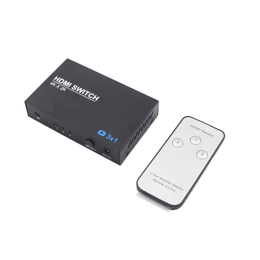 3 до 1 4 к 1080 P HDMI коммутатор видео аудио коммутатор Splitter концентратор для PS3/4 HD ТВ 2,5 Гбит/с 225 МГц HDMI 1.4a AWG 26 HDMI Стандартный