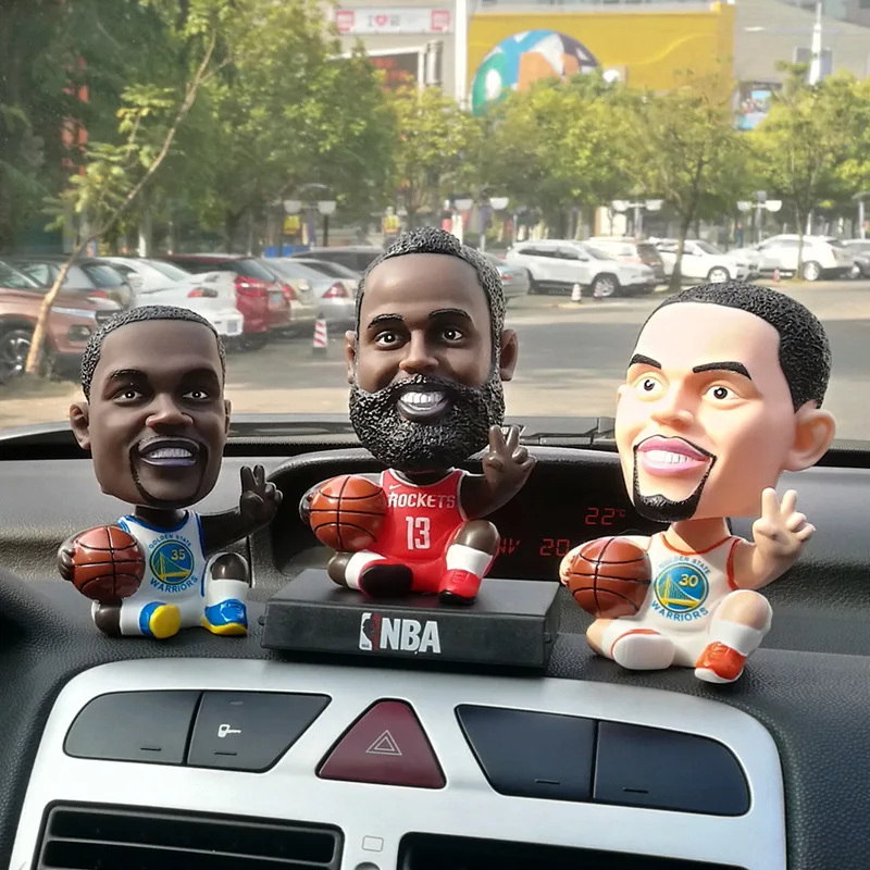 لطيف NBA سوبر ستار لاعب الشكل كرة السلة كرة القدم نموذج PVC عمل أرقام لعب الاطفال الرياضة دمية حامل هاتف قاعدة