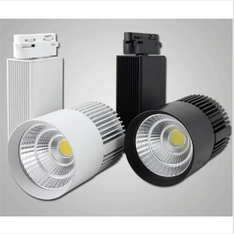 4pcs/lot 30W AC110-240V Noverty COB Led Track Rail Light,Spot Wall