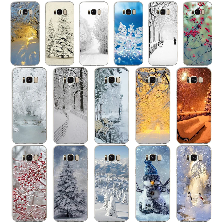 

86G winter garden is beautiful Soft TPU Silicone Cover Case for samsung Galaxy s6 s6 edge s8 s9 plus case
