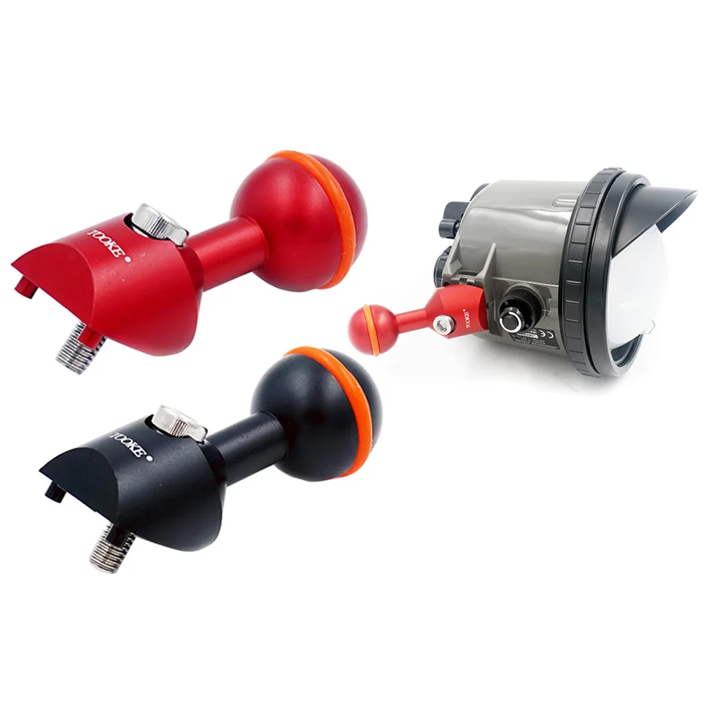 Strobe Adapter Ball for Underwater Photography Housing Flashlight Swimming Diving Water Sports SCUBA Snorkeling Pool Accessories