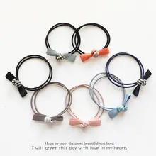 1 шт. милый бант с резинкой веревка небольшой свежий взрослых Простой Личность волос кольцо ткань головные уборы веревка G0502