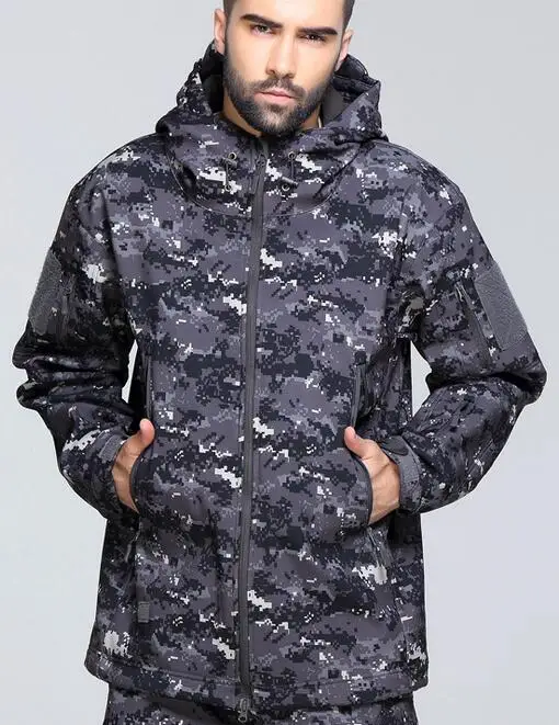 Army тактическая куртка человек скрытень Акула кожи Soft Shell TAD V4.0 военных пальто Мужчины куртка водонепроницаемая одежда - Цвет: 11