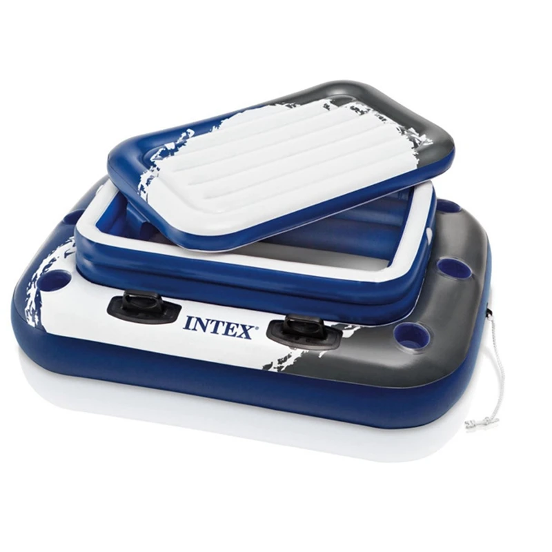 

Large Inflatable Deep Freezer Cabin Pool Floats Floating Can Drink Beer Beverage Holder Ice Cooler Water Party Tray Ice Bucket