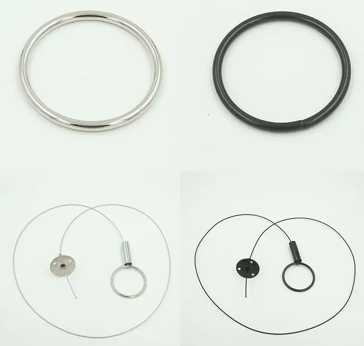 

Two style Acryl Steel ring wire loop hanging clothing store,Bead chain display Robe Hooks Multi-Purpose Racks 10pc/lot A413
