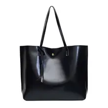 PU Leather Women Tassel Handbag Shoulder Bags Tote Purse Fashion Leather Large Capacity Top Handle Bag PU Leather Women Tassel Handbag Shoulder Bags Tote Purse Fashion Leather Large Capacity Top Handle Bag