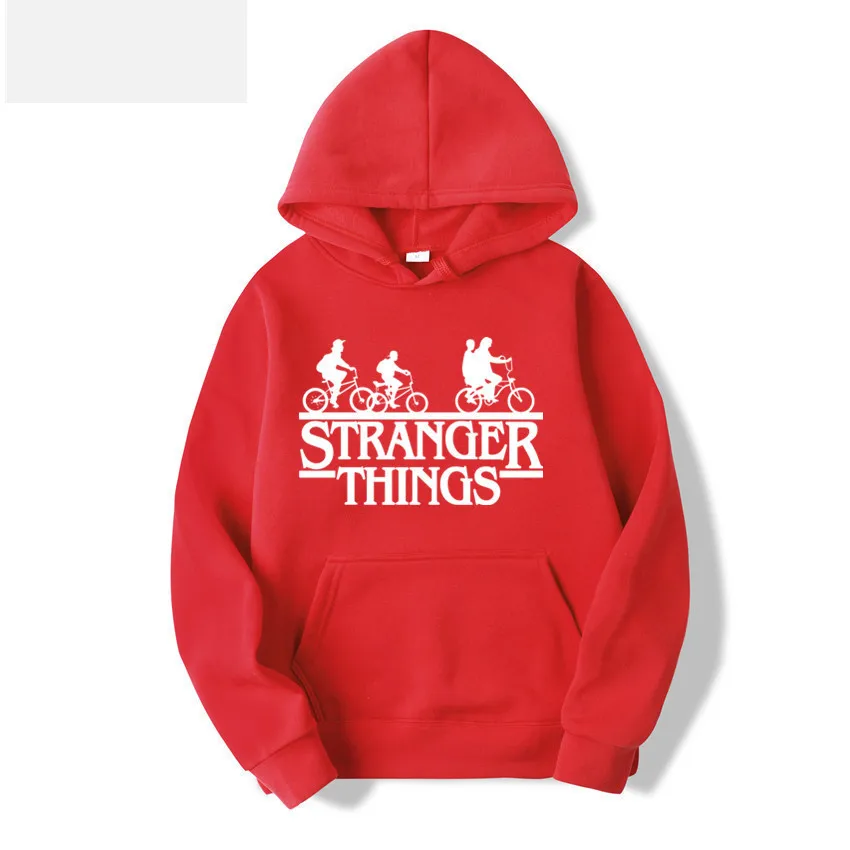 Stranger Things Hoodie Sweatshirt Spun Sugar Hoodies New Style Clothes Oversized Hoodie Merchandise - Цвет: Red-01