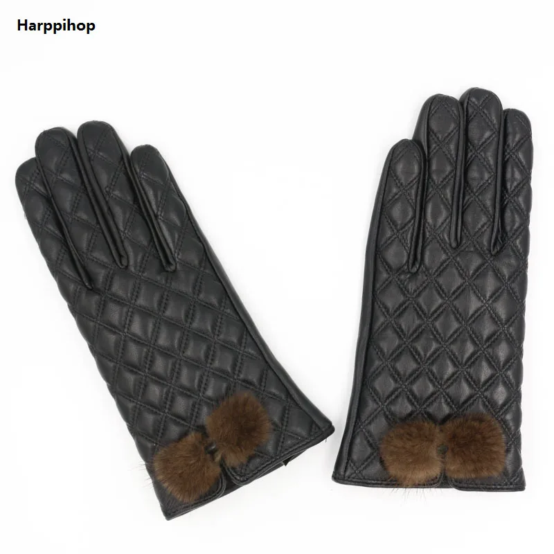 Buy 2017new fashion ladies leather gloves sheepskin