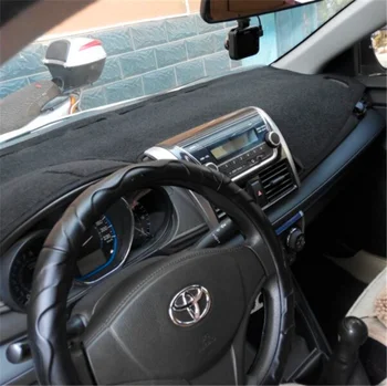 

Car dashboard covers Instrument platform pad car accessories sticker for toyota VIOS Yaris Sedan 2013 2014 2015 2016