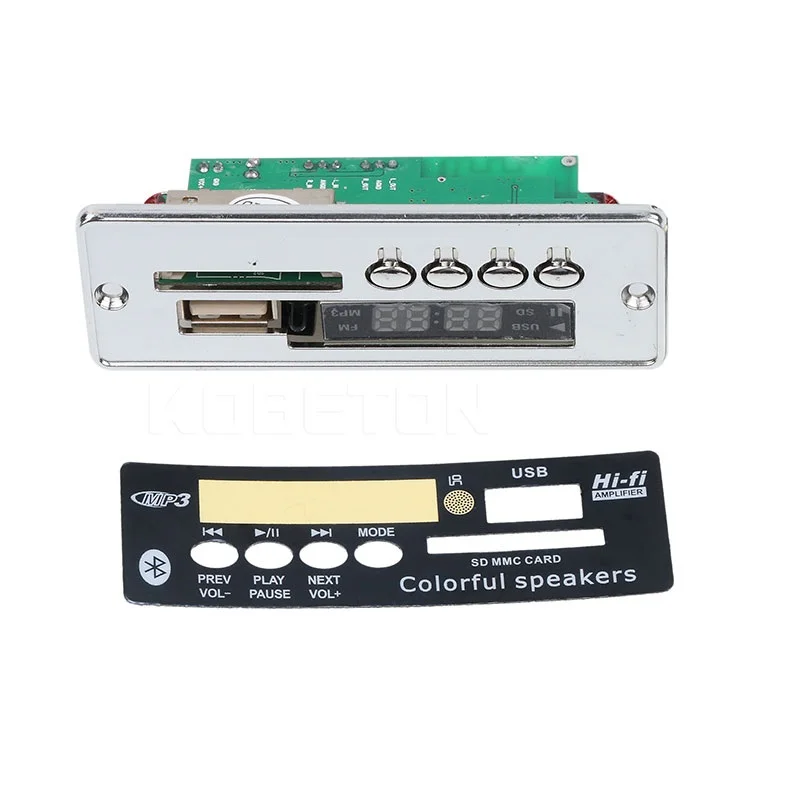 

kebidu Car MP3 Decoder Board Module USB Bluetooth Hands-free Player Integrated ZTV-M01BT Remote Control USB FM Aux Radio