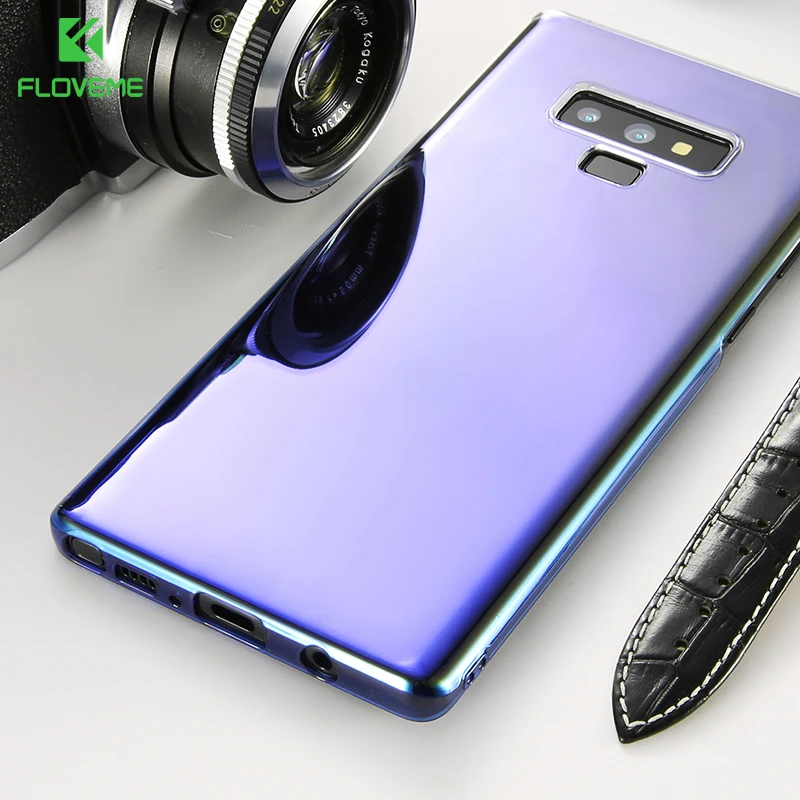 FLOVEME градиент телефон чехлы для samsung Galaxy S8 плюс S7 S6 край Аврора Blue Ray чехол Коке Mobile