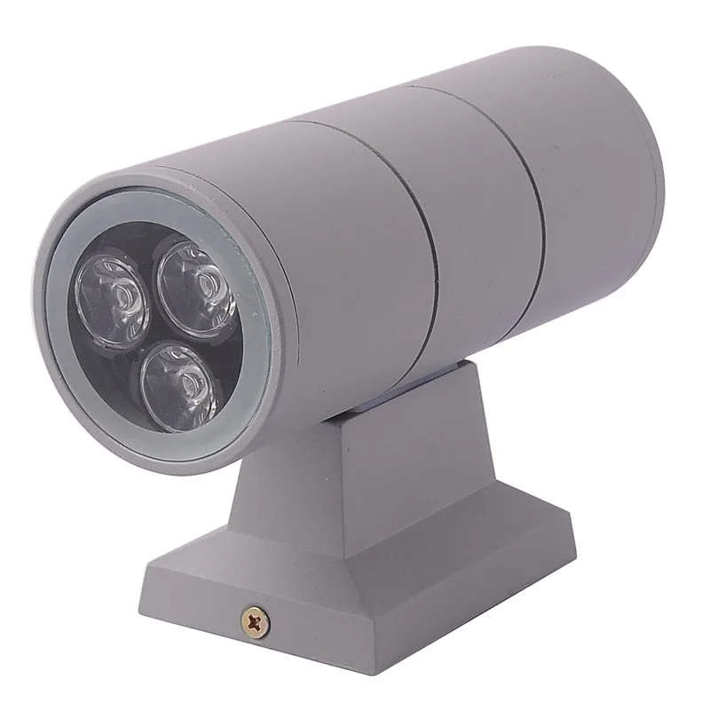 Up Down Dualhead Outdoor Lighting Wall Lamps Cylinder 6w Led Wall